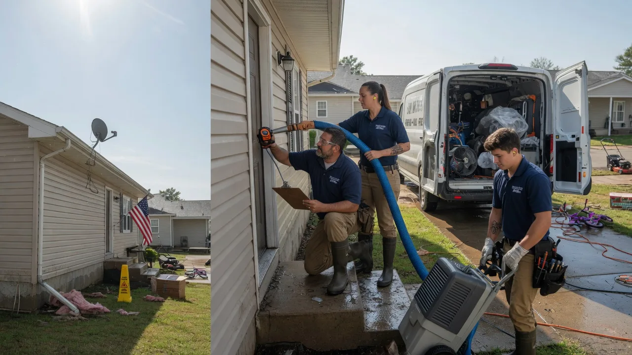 Ceiling Water Damage Restoration in Princeton, KS near me